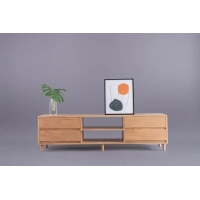 Eggwhite ตู้วางทีวี 4 ลิ้นชัก ขนาด 120x30x50 ซม. รุ่น FLOW TV Cabinet