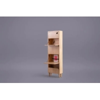 Eggwhite ตู้เก็บของบางติดกำแพง ขนาด 40x16x130 ซม. รุ่น PERD Cabinet
