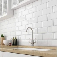 Brilliant Design กระเบื้องบุผนัง SUBWAY TILE - GLOSSY WHITE 10X20 ซม.