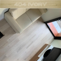 Double Living SPC กระเบื้องพื้นไวนิล หนา 4 มม. SPC404 Ivory