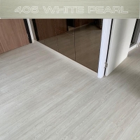 Double Living SPC Vinyl Flooring กระเบื้องพื้นไวนิล หนา 4 มม. SPC406 White Pearl