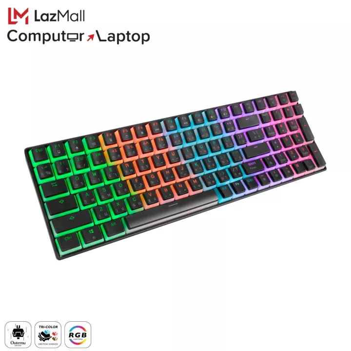 ราคา Tsunami Outemu MK-100 100Keys Pudding Mystic Mechanical Keyboard (คีย์บอร์ดเกมมิ่ง) (4111712765)