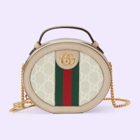 ราคา กระเป๋า GUCCI OPHIDIA MINI CHAIN BAG 725147 UULAG 9682 GG Supreme สีเบจและสีขาว