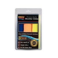 ราคา ผ้าไมโครไฟเบอร์ (แพ็ค3ผืน) คละสี Waxy (0002985)