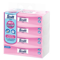 ราคา SCOTT กระดาษเช็ดหน้า Save Soft Box 160 แผ่น แพ็ค 4 ห่อ (0098520)