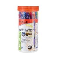 ราคา ปากกาลูกลื่น 0.7 มม. ควอนตั้ม รุ่น HITZ สีน้ำเงิน (แพ็ค 25 ด้าม) (1006285)