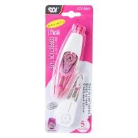 ราคา เทปลบคำผิด+รีฟิลล์ 5มม.x6ม. ชมพู SDI CTV-205P (1006468)