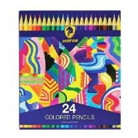 ราคา HORSE ดินสอสีไม้ยาว NEWSUPERIORSERIES รุ่น HG-24 24 สี (1012035)