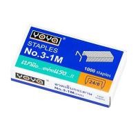 ราคา YOYA ลวดเย็บกระดาษ No.3-1M สีเงิน (แพ็ค 4 กล่อง) (2003150)