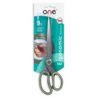 ราคา ONE กรรไกร รุ่น BR1 สีเทา-เหลือง ขนาด 9 นิ้ว (2003203)