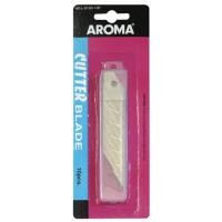 ราคา ใบมีดคัตเตอร์ 18 มม. (แผง10ใบ) อโรม่า L-D-100-10P (2091440)