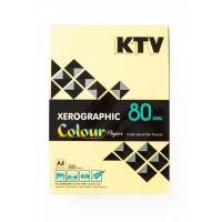 ราคา กระดาษสีถ่ายเอกสาร A4 80 แกรม เหลือง (500แผ่น) KTV (5000179)