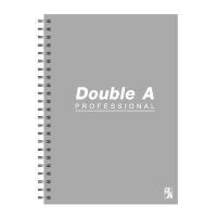 ราคา สมุดริมลวด B5 70แกรม 60แผ่น เทา Double A Professional (5007352)