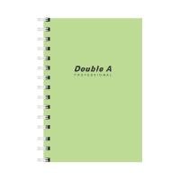 ราคา DOUBLE A สมุดสันห่วง ขนาด A5 70 แกรม 40 แผ่น สีเขียวพาสเทล (5097153)