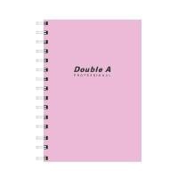 ราคา DOUBLE A สมุดสันห่วง A5 70แกรม (40แผ่น) สีชมพู (5097155)