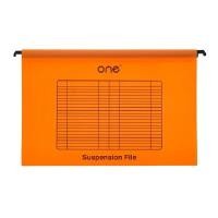 ราคา แฟ้มแขวนพลาสติก F4 ส้ม (10เล่ม/แพ็ค) ONE (6003915)