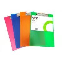 ราคา คลิปบอร์ดพลาสติก A4 คละสี ONE (6003930)