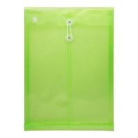 ราคา ORCA ซองพลาสติกผูกเชือกขยายข้าง F4 สีเขียว แพ็ค 12 ซอง (6093073)