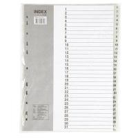 ราคา อินเด็กซ์พลาสติก (1-31) A4 เบนน่อน IX899 (6181240)
