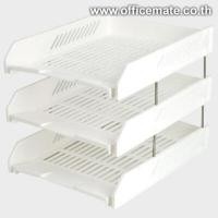 ราคา ORCA ถาดเอกสารพลาสติก 3 ชั้น สีขาว L3 (627010W)