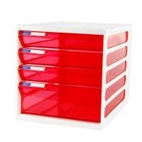 ราคา ตู้เอกสาร 4 ชั้น โครงขาวลิ้นชมพูใส ออร์ก้า CFB-4 (6290665)