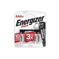 ราคา ถ่านอัลคาไลน์ AAA 1.5โวลต์ (แพ็ค6ก้อน) Energizer Max (8000242)