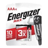 ราคา ENERGIZER ถ่านอัลคาไลน์ รุ่น Max E92-BP4 ขนาด AAA (แพ็ค 4 ก้อน) (8030360)