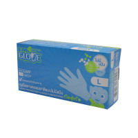ราคา ถุงมือยางธรรมชาติไม่มีแป้งP100ฟ้า ศรีตรังโกลฟ์ Glove10L (9006144)