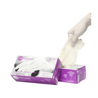 ราคา ถุงมือยางมีแป้ง ศรีตรัง สีม่วง XS GLOVE03 (100ชิ้น) (9A04224)
