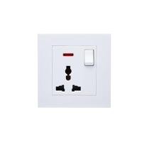 ราคา เต้ารับ สามรู พร้อมสวิตซ์เปิด-ปิดและไฟ LED ซาน WS1-10SL (Y003001)