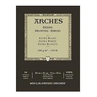 ราคา สมุดอาร์เช่ Arches 1651 23x31 ซม. 180g กึ่งหยาบ extra w (Y006612)