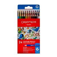 ราคา ชุดสีไม้ระบายน้ำ School Line Caran D’Ache 233500 24 สี (Y006756)