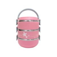 ราคา ปิ่นโตเก็บความร้อน RRS 3 ชั้น 2.1 ลิตร รุ่น season สีชมพู (Y008353)