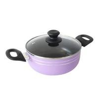 ราคา หม้ออลูมิเนียม 2 หู RRS สีม่วง 24 ซม. (Y010404)