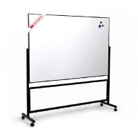 ราคา กระดานไวท์บอร์ดแม่เหล็ก ขาตั้ง 2 หน้า Siam Board OFMS0048 กรอบดำ 90x120 ซม. (Y010520)