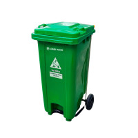 ราคา ถังขยะเทศบาล COMBI WARE ROC120-GRN สีเขียว ขนาด 120 ลิตร แบบมีเท้าเหยียบ (Y013533)