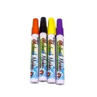 ราคา ARTLINE ปากกาเขียนกระจก ชุด 4 ด้าม สีดำ,ส้ม,เหลือง,ม่วง สีสะท้อนแสง สีสดแต่ลบง่าย (Y014242)