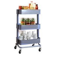 ราคา Ctrend ชั้นวางของเหล็กอเนกประสงค์ 3 ชั้น มีล้อ สีเทาเข้ (Y014877)