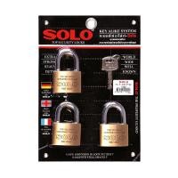 ราคา กุญแจคีย์อะไลค์ลูกปืนคล้องคอสั้นทองเหลือง SOLO รุ่น 450 (Y019621)