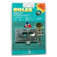 ราคา กุญแจลูกปืนคล้องประตูม้วนทองเหลือง SOLEX รุ่น Co สีโครม (Y019647)