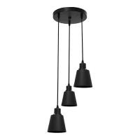 ราคา โคมไฟแขวนพลาสติก (E27x3) LUZINO รุ่น 1831/3P-BK ขนาด 30 (Y020175)