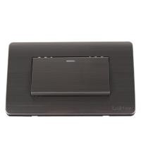 ราคา ชุดสวิตช์ทางเดียว 1 ช่อง LUZINA รุ่น Brush A85-BK01A สี (Y021104)