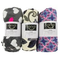 ราคา ผ้าห่มฟลีซ SANDI รุ่น SF5060 ขนาด 127 x 152 ซม. คละสี (Y022938)