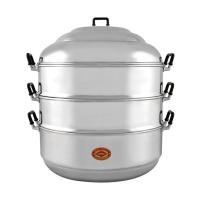 ราคา ซึ้งอะลูมิเนียม 3 ชั้น จระเข้ ขนาด 40 ซม. สีเงิน (Y028765)