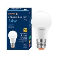 ราคา หลอดไฟ LED 14 วัตต์ Daylight LAMPTAN รุ่น GLOSS V.2 E27 (Y037363)
