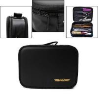ราคา TONI&amp;GUY กระเป๋าใส่เครื่องมืออุปกรณ์ตัดผมและกรรไกรตัดผม หวี รุ่น XL-23 หนังPU แท้ 100% สำหรับช่างตัดผมมืออาชีพ ช่างเสริมสวย ร้านบาร์เบอร์ ซาลอน - สีดำ (Y037780)