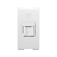 ราคา เต้ารับคอมพิวเตอร์ RJ45 Cat 6 (ขนาด1ช่อง) ALPHA HACO รุ (Y040396)