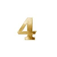 ราคา ป้ายสเตนเลสตัวเลขใหญ่เลข 4 PAN SIAM ขนาด 80 มม. สีทอง (Y041230)