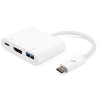 ราคา อะแด็ปเตอร์ USB Type C to HDMI, USB &amp; USB Type C รุ่น P (Y045920)