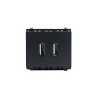 ราคา เต้ารับ USB 2 ช่อง PHILIPS รุ่น LEAF 2M USB CHARGER สีด (Y047640)